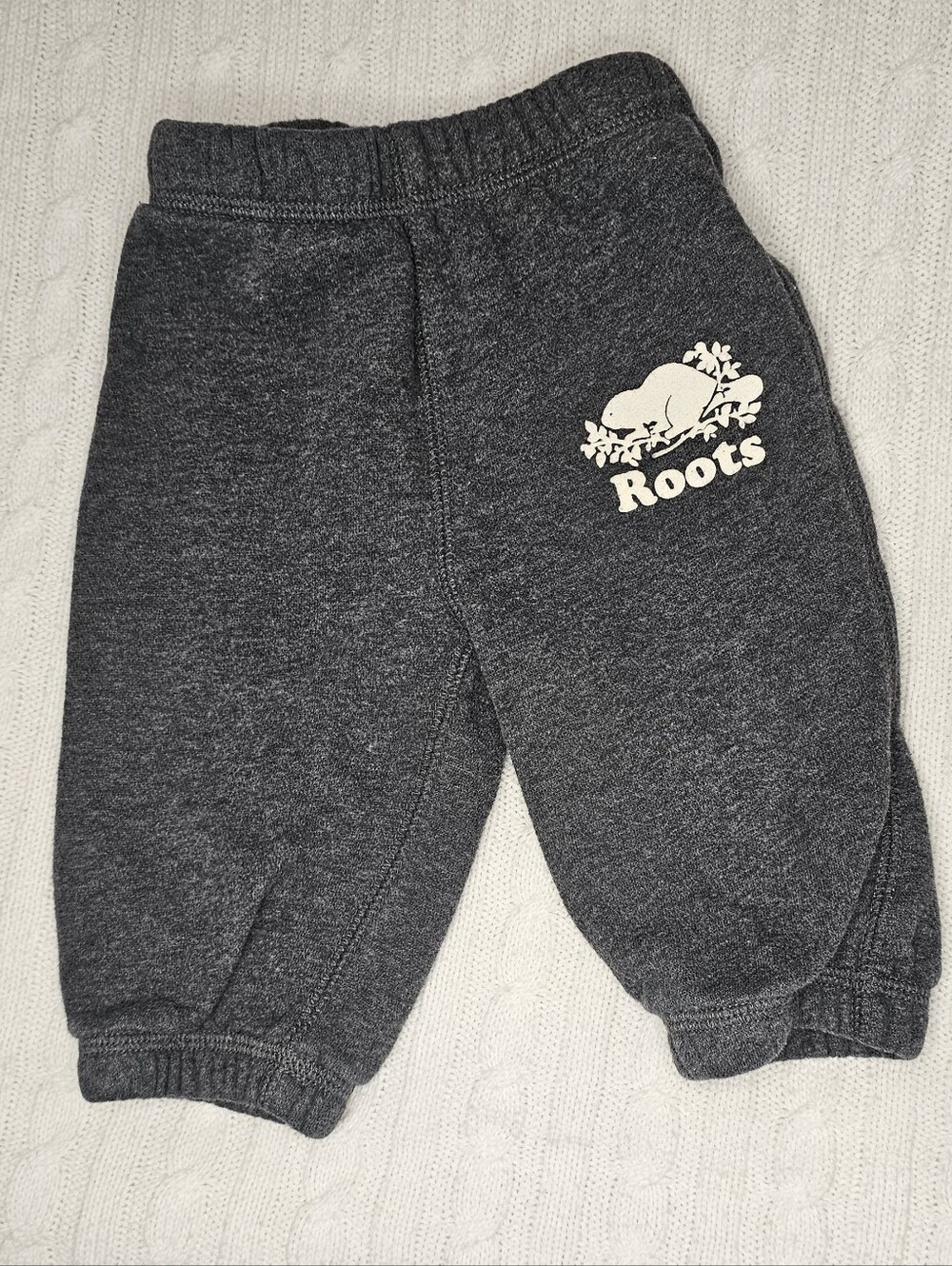 Roots Kids Dark Charcoal Sweatpants- 3-6mon (S)